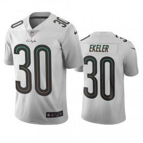 Camiseta Hombre NFL Los Angeles Chargers Austin Ekeler 30 Blanco City Edition Vapor Limited